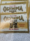 Olympia Beer    it   s The Water    Strong Beer Gold white Paper Labels Lot