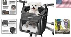 Dog Bike Basket Carrier Expandable Foldable Soft-sided Pet Travel Bag