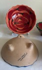 4 Salsa Bowls Clay Pottery Mexican Folk Art Hand Painted 3 Footed 5  Signed