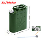 2pcs Jerry Can 5 Gallon 20l Can Metal Tank Emergency Backup Off-road Steel