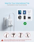 1 Pack European Travel Plug Adapter  Foldable International Power Plug With 2 A