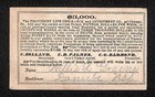 Chicago    Rock Island Railroad 1885 One Day Ticket W  Provident Ins  Coverage