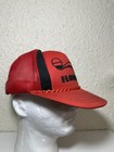 True Vtg 1980s Florida Hat Baseball Cap Snap Back Sun Wave Dolphin Red Rope Hat