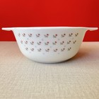 Vintage English Pyrex Laura Ashley Tulips Casserole Dish  No Lid  1980 s 