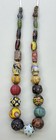 Genuine Ancient Roman Mosaic Gabri Glass   Coral   Gold Beads Necklace