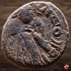 Beautiful Arab Byzantine Follis - Standing Caliph Type -- Halab Mint  m427