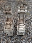 Antique Pair Large Roof Brackets Vtg Corbels Old Farmhouse Architectural  3 