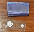 Lot Of 50 Guardhouse 2 X 2 Standard Double Pocket Round Corner  upvc  Coin Flips