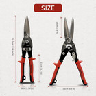 12 Inch Aviation Snips  Long Straight Cut Tin Snips  Heavy Duty Cr-mo Metal