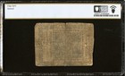 1775 American Revolution  1 Continental Currency  Colonial Banknote Cc-11  Pcgs