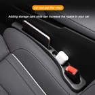 2pcs Universal Car Seat Gaps Filler Side Seam Plug Strip Seat Gap Phone Holder