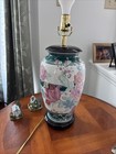 Antique Chinese Famille Rose Porcelain 18  Vase Lamp