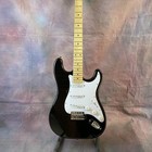 St Black Electric Guitar Free Shipping Maple Fingerboard White Guard 6 String