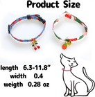 2 Pack Cat Collar Breakaway Kitten Collars With Bell Strawberry Cherry