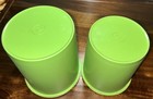 Set Of 2vintage Tupperware Nesting Servalier Canister Apple Green Lime