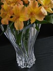 Plantica Modern Bohemian Czech Crystal Decorative Vase - 12 5 Inch Vase  Clear