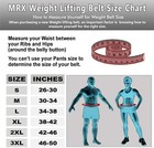 Mrx Weight Lifting Belt 4  Back Support Fitness Gym Training Bodybuilding Men Us