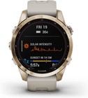 Garmin Fenix 7s Sapphire Solar Multisport Gps Watch In Cream Gold 010-02539-20