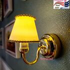 1 12 Dollhouse Miniature Wall Sconce With Shade Hanging Led Light Chandelier Toy