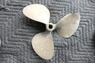 Antique Brass Boat Propeller 13 X 13 Wall Art Man Cave Industrial 3 Blade