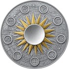 2025 Ghana Sun Solar System 2 Oz Antique Finish Silver Coin