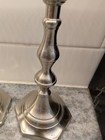 Pair Pewter Candlesticks  Made In India  Bnib