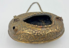 Antique Middle Eastern Persian Islamic Brass Kashkool Kashkul Beggars Bowl