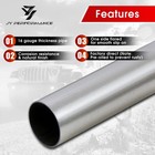 2   Mild Steel Custom Exhaust Kit 16 Gauge Tubing Mandrel Bend Pipe Straight   