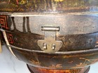 Large Chinese Antique Lacquered Basket