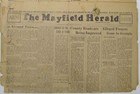 Vintage 1931 The Mayfield Herald Messenger Kentucky Newspaper Lot