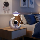 Creative Moon Astronaut Usb Powered Led Night Light Desk Lamp Bedroom Decor Gift