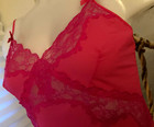Agent Provocateur Pink Mini Slip M L Stretch Chiffon   Lace Cami Top