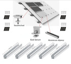 Roof Adjustable Solar Panel Mounting Brackets Kit System For 4pcs Solar Panels
