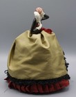 Antique Victorian Porcelain Half Lady Doll Sewing Pin Cushion 10   