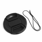 3pcs Lens Cap Center Pinch Snap On Front Cover String For Canon Nikon Sony