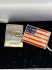 Vtg Bnib Sterling Silver  Enamel American Flag Cufflinks Fully Hallmarked