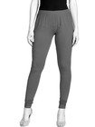 Extra Long Full Length Womens Cotton Stretch High Waist Leggings Black Churidar