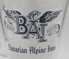 Vintage Bavarian Alpine Inns Glass Beer Pitcher Georgia Tennessee Scuffing