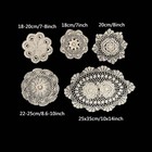 5pc lot Vintage Hand Crochet Cotton Lace Doilies Round Table Mat Flower Placemat