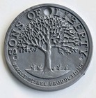 1957 Walt Disney Sons Liberty Plastic Token Coin Johnny Tremaine Cereal Premium 
