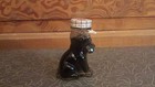 Vintage Mary Lowell Luxury Bubble Bath Bottle Glass Dog Never Used 