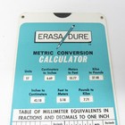 Tecnifax Erasa Dure Metric Conversion Calculator Slide Ruler Scott Paper Holyoke