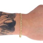 10k Yellow Gold 4 5mm Womens Cuban Link Curb Chain Bracelet Italian Made 7 