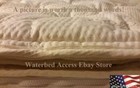 California King Soft Side Waterbed Mattress With Dual 95  Waveless Bladders