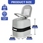 6 3 Gallon Portable Toilet 24l Camping Rv Travel Commode Potty Paper   Detergent