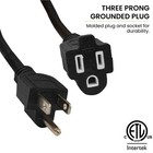 25 Ft Heavy Duty Extension Cord 16 Gauge 16 3 Outdoor Power Cord Black