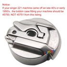  45751  not 45750  Bobbin Case For Singer Featherweight 221 221-1 221k 301 301a