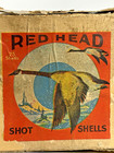 Rare Montgomery Ward Red Head Shot Gun Shell Cartridge Ammo Box Empty Rifle 12ga