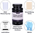Caydo Screen Printing Photo Emulsion  8 5 Oz   Diazo Sensitizer 1g   Measuring C
