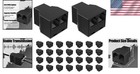 Rj12 6p6c Telephone Splitter  Black 30-pack  Connect Phones   Fax Machines